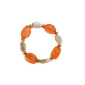 Bohemian Vacation Style Acrylic Oval Bracelet And Necklace Jewelry Set view 5