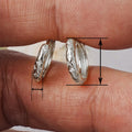 Minimalist Four Point Star Hoop Earrings For Women Fashion Commuter Daily Classic Jewelry view 4