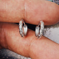 Minimalist Four Point Star Hoop Earrings For Women Fashion Commuter Daily Classic Jewelry view 5
