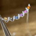 Light Luxury Copper Rhinestone Rainbow Geometric Collarbone Necklace For Women view 1