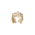 Minimalist Flower Open Index Ring For Women view 5