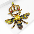 Alloy Rhinestone Bee Insect Brooch For Suits And Apparel view 3