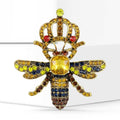 Alloy Rhinestone Bee Insect Brooch For Suits And Apparel view 2