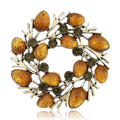 Fashion Alloy Pine Cone Wreath Brooch For Suits And Coats view 1
