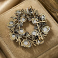 Fashion Alloy Pine Cone Wreath Brooch For Suits And Coats view 4