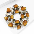 Fashion Alloy Pine Cone Wreath Brooch For Suits And Coats view 3