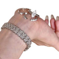 Light Luxury Copper 3 In 1 Stackable Ring With Sparkling Marquise Zircon Open Design For Women view 5