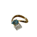 French Palace Style Aquamarine Statement Ring For Women view 5