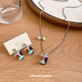 Cute Green Apple Copper Necklace Sweet Girly Niche Design Choker Jewelry view 2