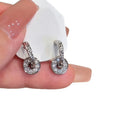 2026 New Copper Round Disc Stud Earrings For Women Minimalist Geometric Unique Elegant Jewelry view 5
