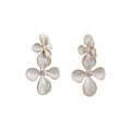 Alloy Rhinestone Enamel Flower Stud Earrings Summer Sweet Statement Fashion OL Jewelry view 5