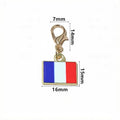 30x16mm 1.3g Gold Zinc Alloy Charm Pendant for DIY Necklace Bracelet Jewelry Making view 2