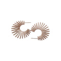 2026 New C-Shaped Copper Line Stud Earrings, Geometric Round Statement Light Luxury Style view 5