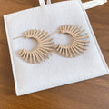 2026 New C-Shaped Copper Line Stud Earrings, Geometric Round Statement Light Luxury Style view 1