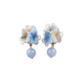 Sweet Resin Gradient Flower Stud Earrings Fresh Dopamine Style Floral Ear Jewelry For Women view 5