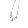 Sparkling Zircon Round Faux Pearl Necklace Korean Light Luxury Geometric Choker For Women view 5