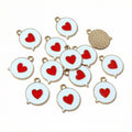 17x14mm 0.8g Gold Zinc Alloy Charm Pendant for DIY Necklace Bracelet Jewelry Making view 4