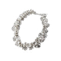 French Pearl Crystal Beaded Floral Lace Necklace Bracelet Earrings Jewelry Set For Women view 5