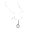 Light Luxury Copper Geometric Magnifying Glass Key Pendant Necklace For Women view 5