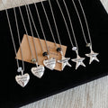 Silver Alloy Star Pendant Sweater Necklace Casual Minimalist Choker For Women view 2
