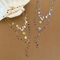 Vacation Style Faux Pearl Starfish Shell Y Necklace For Women Fashion Collarbone Choker view 4