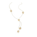 2026 New Iron Floral Tassel Necklace For Women, Light Luxury Metal Choker Collarbone Chain view 5