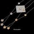 2026 New Iron Floral Tassel Necklace For Women, Light Luxury Metal Choker Collarbone Chain view 4
