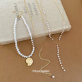 Vacation Style Faux Pearl Layered Beaded Necklace With Conch Shell Pendant French Collarbone Choker view 4