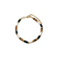 Copper Crystal Round Stone Beaded Necklace Bracelet Jewelry Set Modern Minimalist Fresh Forest Style view 5
