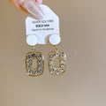 2026 New Round Rhinestone Drop Earrings For Women Light Luxury Silver Needle Designer Studs view 2