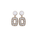2026 New Round Rhinestone Drop Earrings For Women Light Luxury Silver Needle Designer Studs view 5