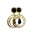 Metal Resin Round Teardrop Stud Earrings Ethnic Statement Light Luxury Designer Jewelry view 5