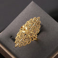 Palace Style Hollow Marquise Ring For Women, Fashion Copper Finger Ring Cross Border Jewelry view 2