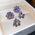 Korean Style Copper Zircon Round Flower Clip-on Earrings For Women No Piercing Ear Cuffs view 2