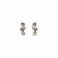 Elegant Oval Faux Pearl Zircon Stud Earrings Geometric Sparkle Versatile Fashion Jewelry view 5