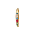 Light Luxury Copper Rhinestone Round Double Layer Elastic Bangle For Women view 5