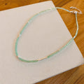 Sweet Cool Style Glass Flower Beaded Geometric Choker Necklace For Women view 4
