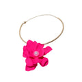 Sweet Cool Floral Faux Pearl Choker Necklace For Women, Fashion Flower Statement Accessory view 5