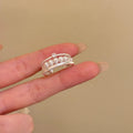 French Vintage Pearl Beaded Ring For Women view 4