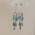 Bohemian Geometric Tassel Alloy Hook Drop Earrings, Unique Ethnic Style Fashion Jewelry view 4