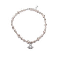 Old Money Style Imitation Pearl Zircon Saturn Star Geometric Collarbone Necklace view 5