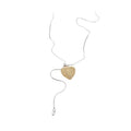 Hollow Alloy Heart Sweater Necklace Minimalist Geometric Style Clavicle Chain view 5