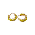 Light Luxury Rhinestone Resin Flower Earrings White Floral Ear Cuff Style Forest Fresh Jewelry view 5