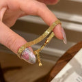 Vintage Metal Round Hollow Bracelet For Women view 3