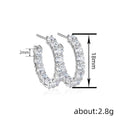 Korean Style Light Luxury Women's Earrings Niche Minimal Versatile Ear Jewelry For view 4