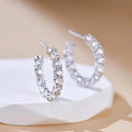 Korean Style Light Luxury Women's Earrings Niche Minimal Versatile Ear Jewelry For view 1