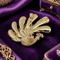 Alloy Enamel Peacock Brooch Pin For Fashion Animal Clothing Decoration view 3