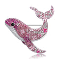 Alloy Rhinestone Whale Brooch For Cute Ocean Animal Accessories view 5