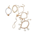Bohemian Alloy Shell Starfish Pearl Bangle Island Vacation Style Women's Bracelet view 5