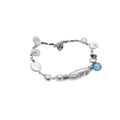 Korean Light Luxury Faux Baroque Pearl Beaded Bangle With Irregular Geometric Round Design view 5